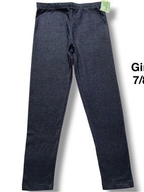 NWT, Faux Denim Leggings size 7-8 full length